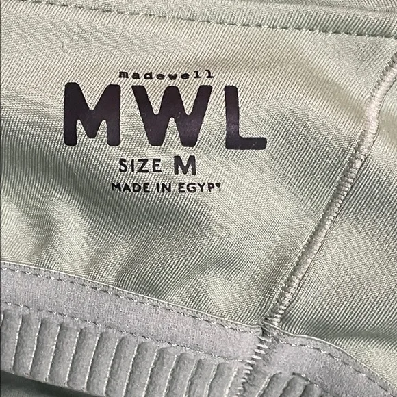 Madewell 2.0 MWL Flex Fitness Dress NWOT Mint Green Size Med Strappy Criss Cross - Picture 5 of 11
